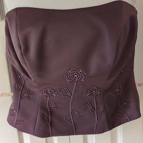 Dresses & Skirts - Purple floral corset and skirt 2 piece